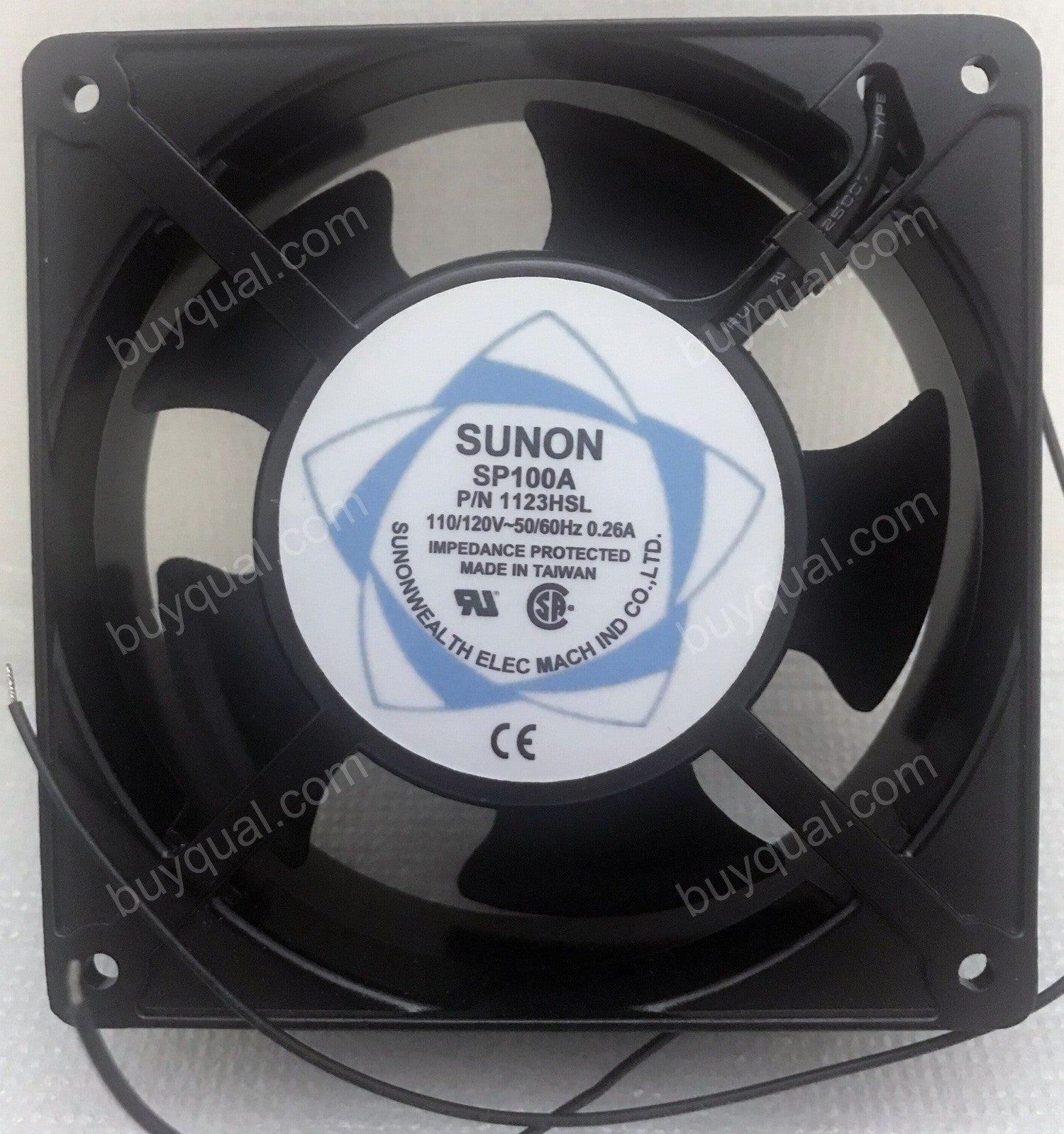 SUNON 1123HSL SP100A 110/120V 0.26A 2wires cooling fan SUNON 1123HSL SP100A 110/120V 0.26A 2wires cooling fan